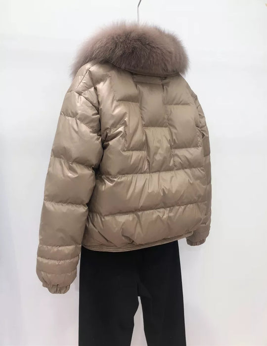EB | Lockere Pufferjacke - Warm & Vintage