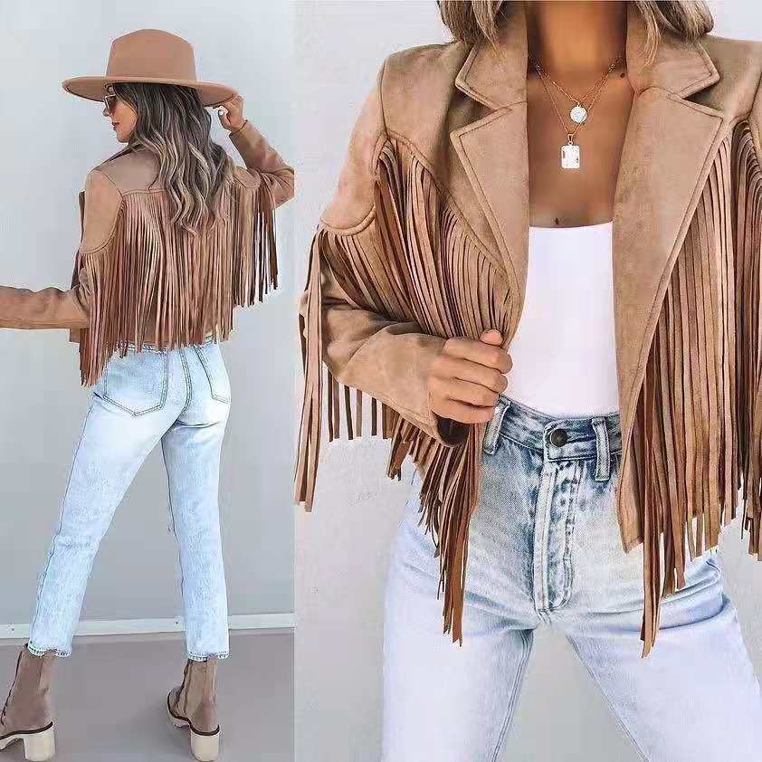 EB | Trendy Fransenjacke für Frauen