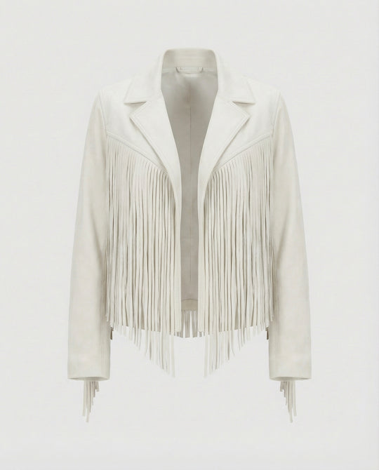 EB | Retro Chic Jacke Mit Fransen