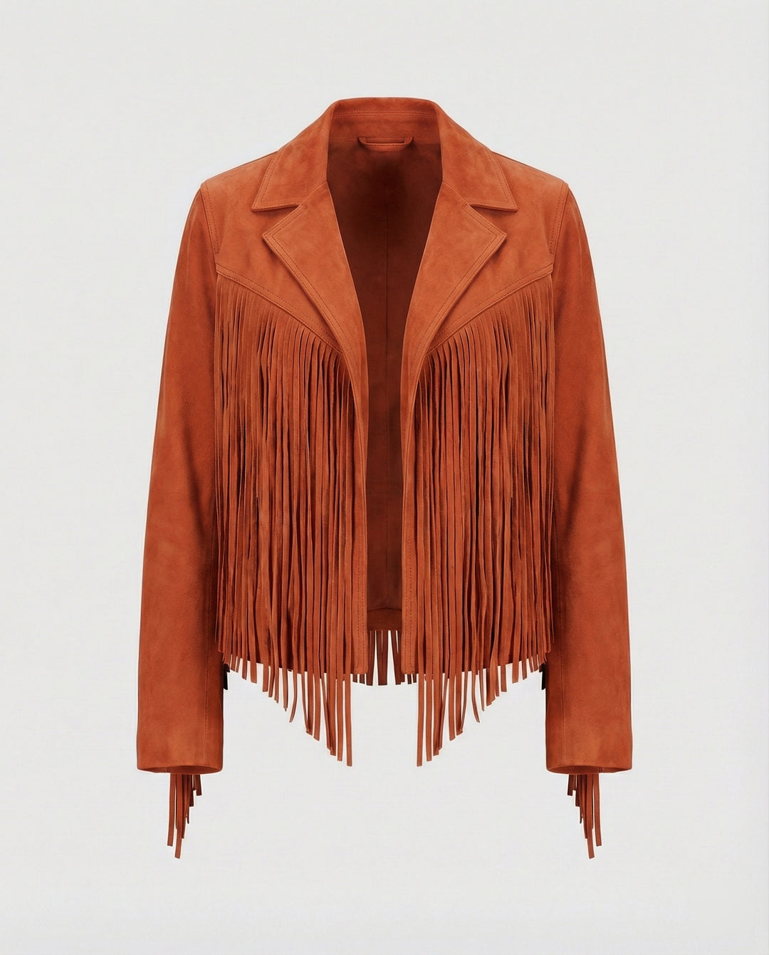 EB | Retro Chic Jacke Mit Fransen
