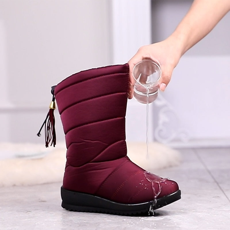 Super warme weiche Damen Winterstiefel EB