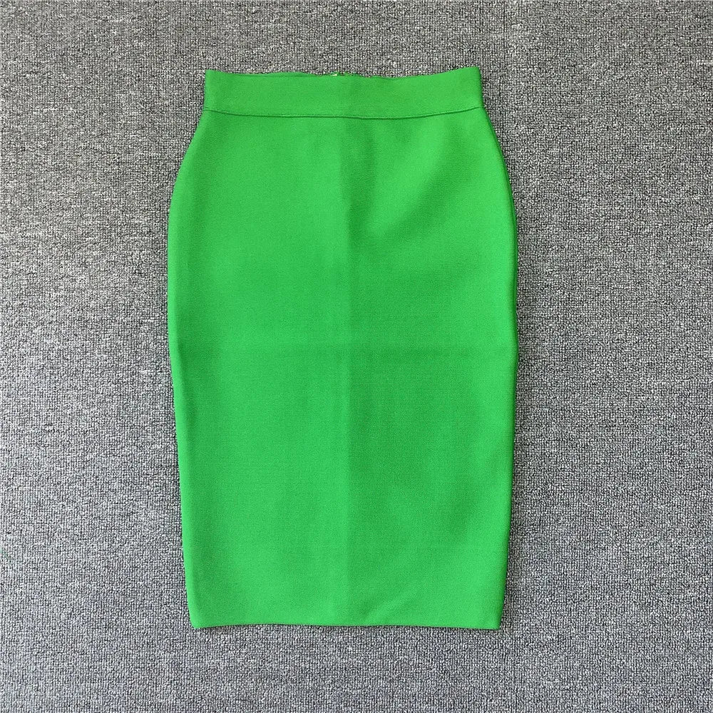 EB | Frauen Neue Rayon Bandage Rock Elegante Bleistiftrock Berühmte Sexy Club Party Kleidung Vintage Vestios