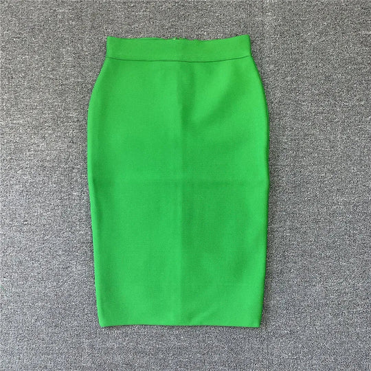 EB | Frauen Neue Rayon Bandage Rock Elegante Bleistiftrock Berühmte Sexy Club Party Kleidung Vintage Vestios