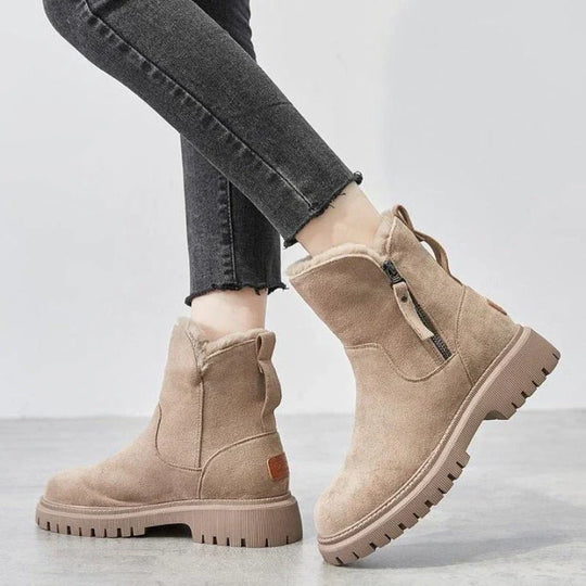 EB | Wollgefütterte Reißverschlussstiefel für Damen