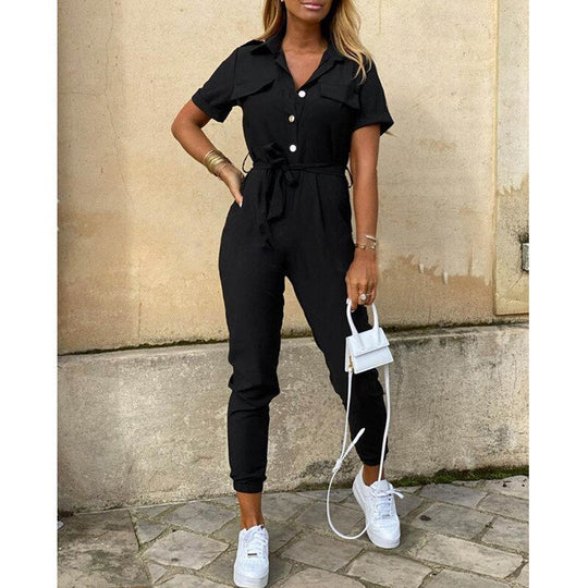 EB | Stilvolles Colbelte Jumpsuit