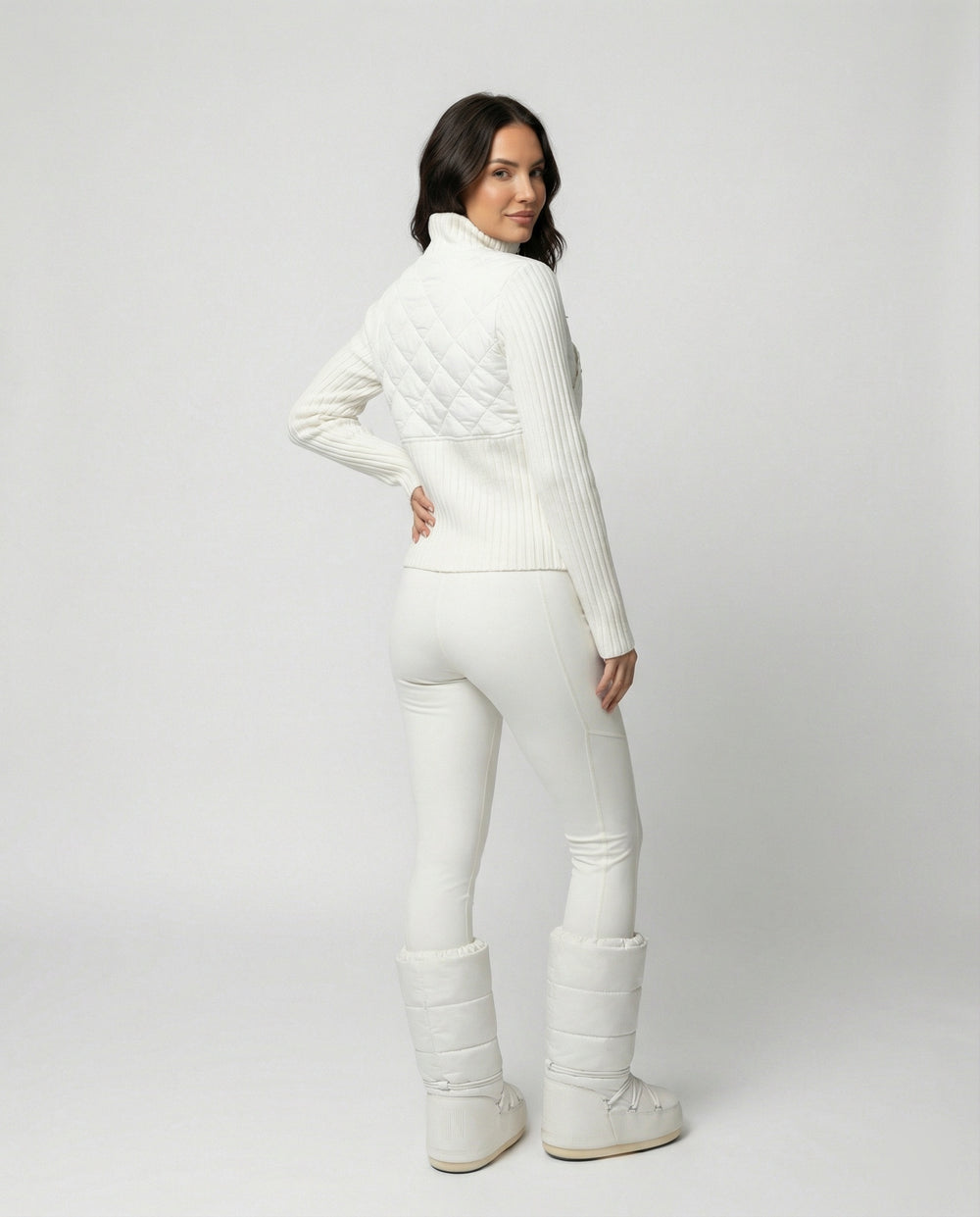 High Waist Yoga Leggings Gefüttert Warme Fleece Winter Tights Damen