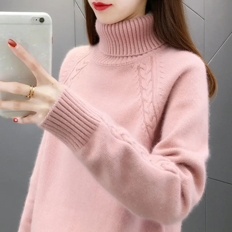 EB | Klassischer Rollkragenpullover Wollmischung Warm und Stilvoll