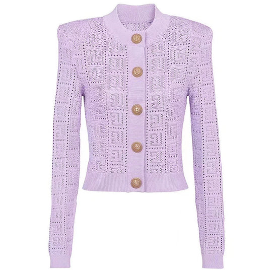 EB | Strickjacke Damen mit Rundhalsausschnitt