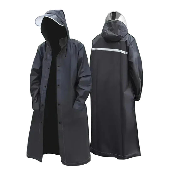EB | Schwarze Regenjacke für Erwachsene - Wasserfest & Atmungsaktiv für den Außenbereich
