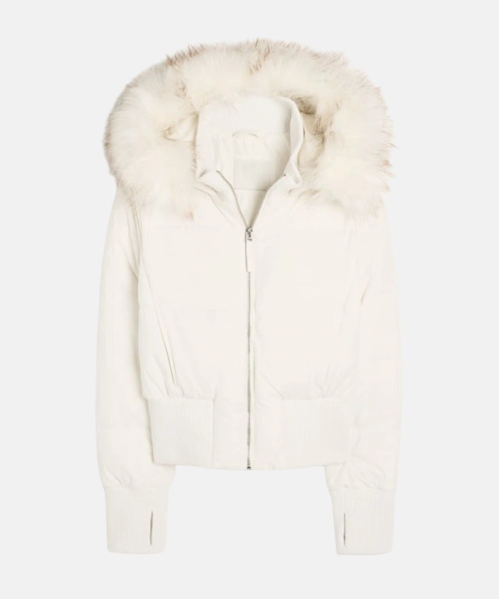 Damen Gesteppt Winterjacke mit Warm & Abnehmbarer Kapuze | EB