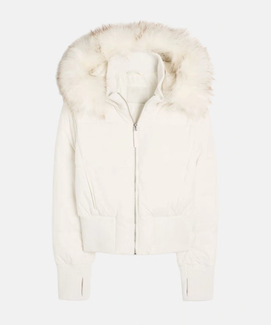 Damen Gesteppt Winterjacke mit Warm & Abnehmbarer Kapuze | EB