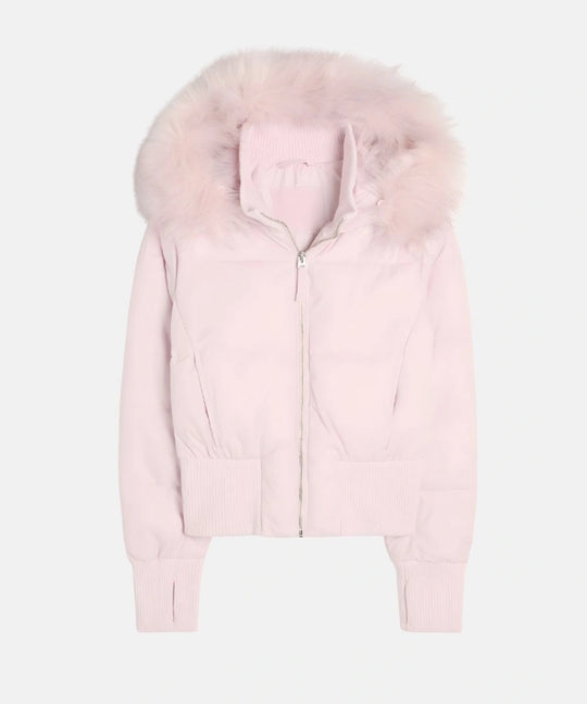 Damen Gesteppt Winterjacke mit Warm & Abnehmbarer Kapuze | EB