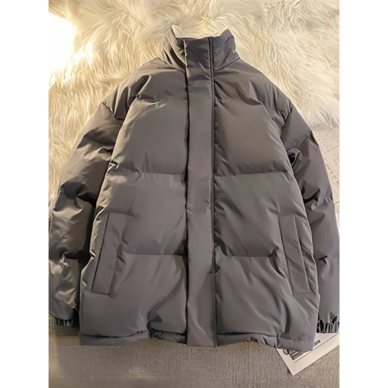 EB | Isolierte Mock Neck Pufferjacke für Männer — Warm und Stilvoll