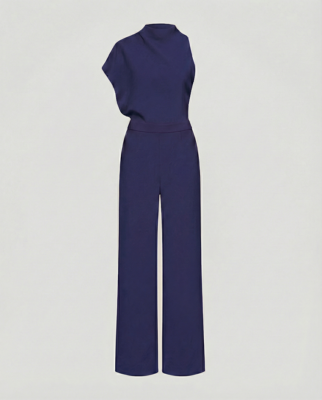 EB | Damen Jumpsuit mit Rundhalsausschnitt, Armellos und Weitem Bein