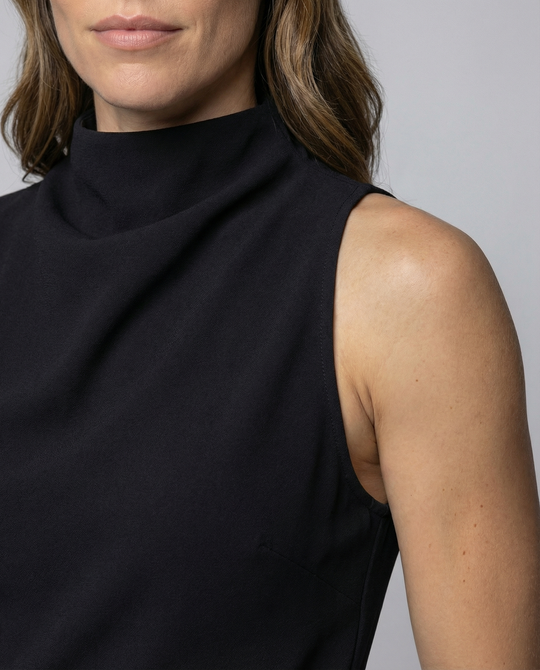 EB | Damen Jumpsuit mit Rundhalsausschnitt, Armellos und Weitem Bein