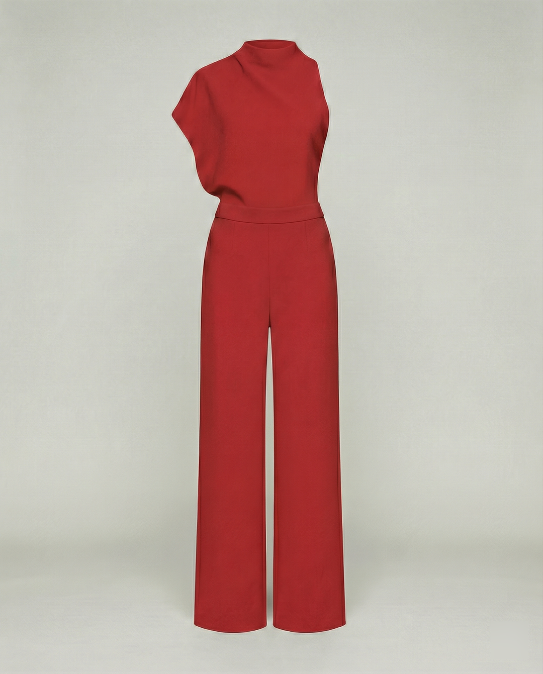 EB | Damen Jumpsuit mit Rundhalsausschnitt, Armellos und Weitem Bein