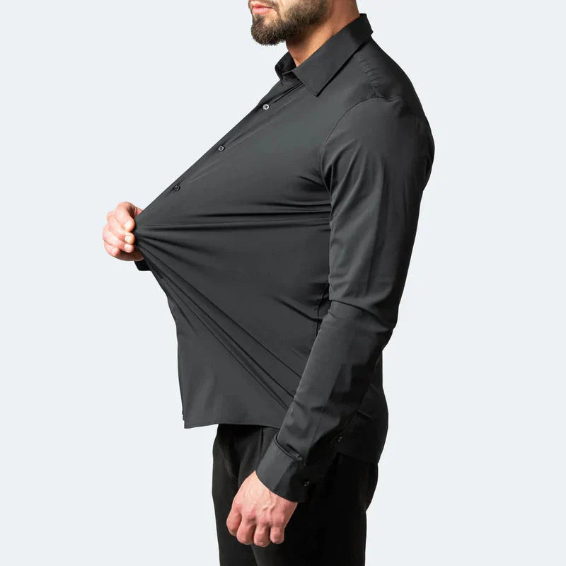 EB - Anti Falten Herren Stretch Hemd