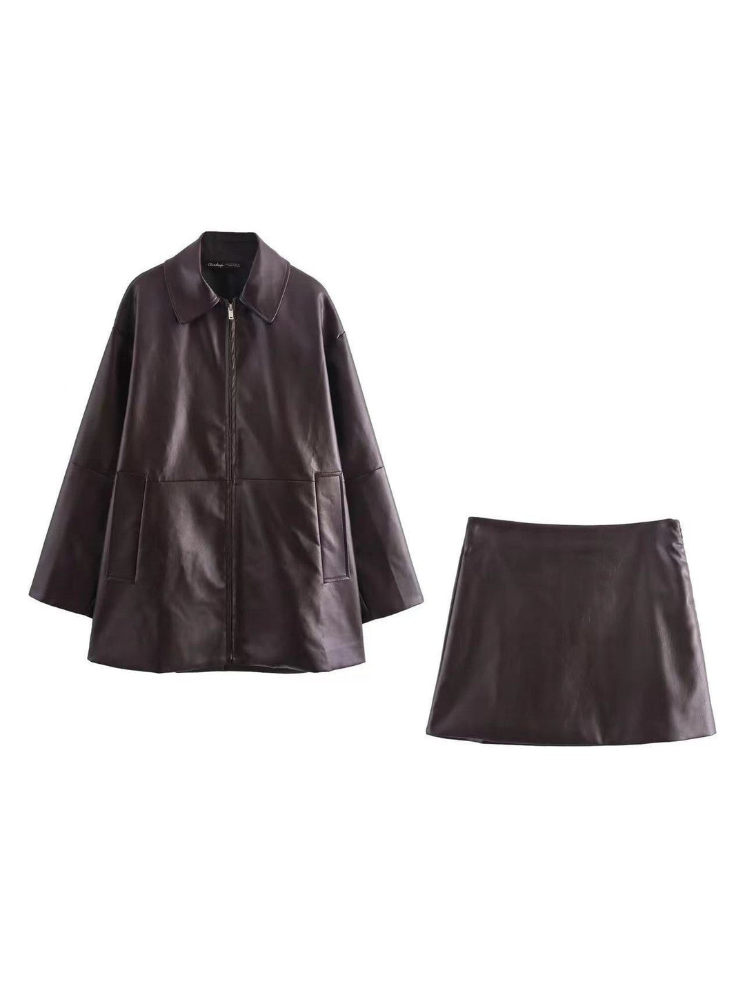 EB | Langer Mantel & Kurzer Rock Koord Set