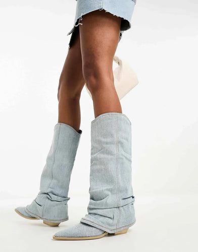 EB | Denim-Fashion-Stiefel für Damen