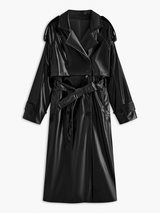 EB | Kunstleder Lange Jacke