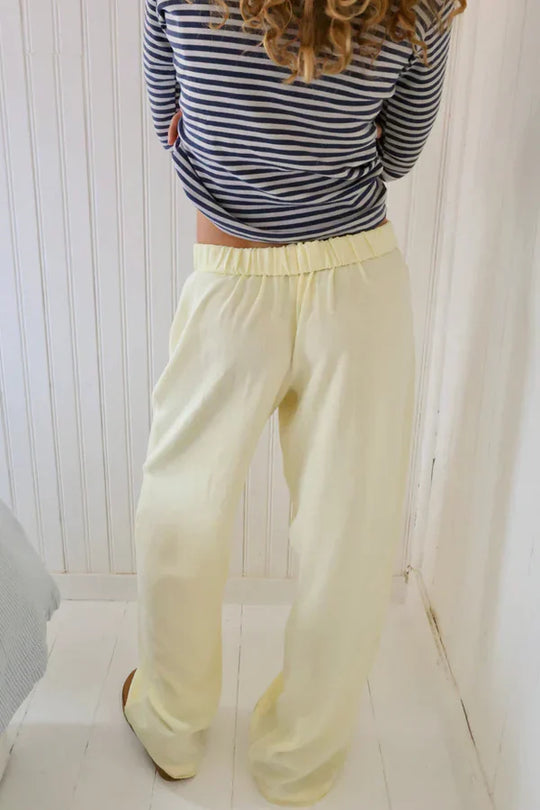 EB | Loose fit Gestreift Elastisch Taille Hose