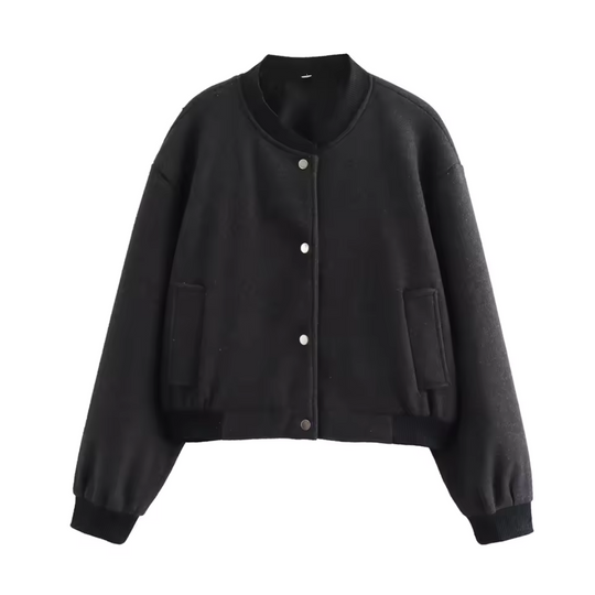 EB | Rundhals Langarmjacke Kurz