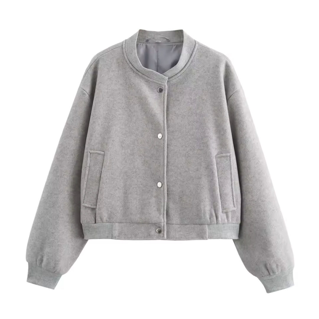 EB | Rundhals Langarmjacke Kurz