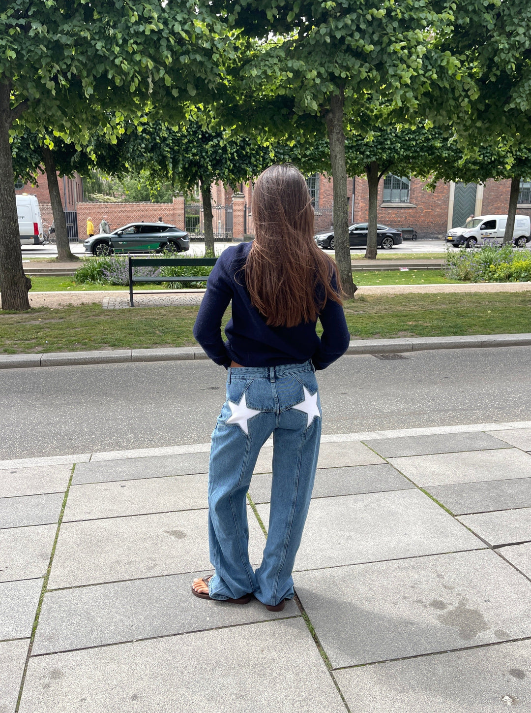 EB | Loose Fit Jeans mit Sternen