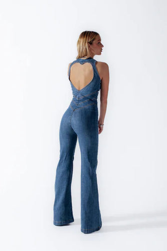EB | Hollywood Herz Ausschnitt Bodycon Jumpsuit – Stilvoll und Figurschmeichelnd