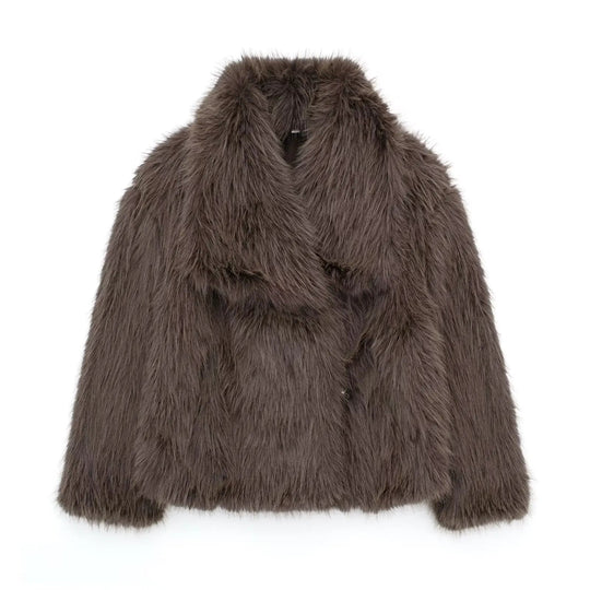 EB | Luxuriöse Kunstfell Jacke Stilvoll, Kuschelig und Zeitlos
