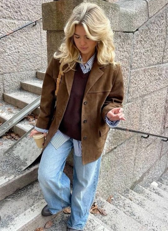 EB | Wildlederjacke mit Edler Optik