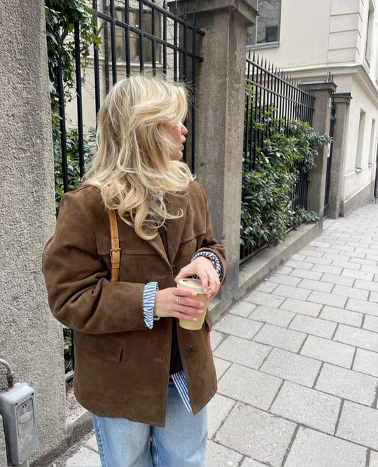 EB | Wildlederjacke mit Edler Optik