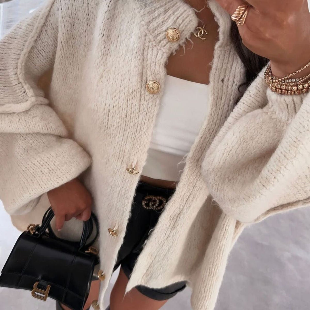 EB | Stilvolle Oversized Wollcardigan für Damen