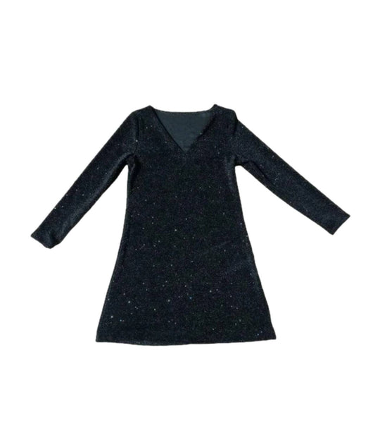 Glitzerndes Damen Paillettenkleid mit Langen Ärmeln für Party & Events | EB