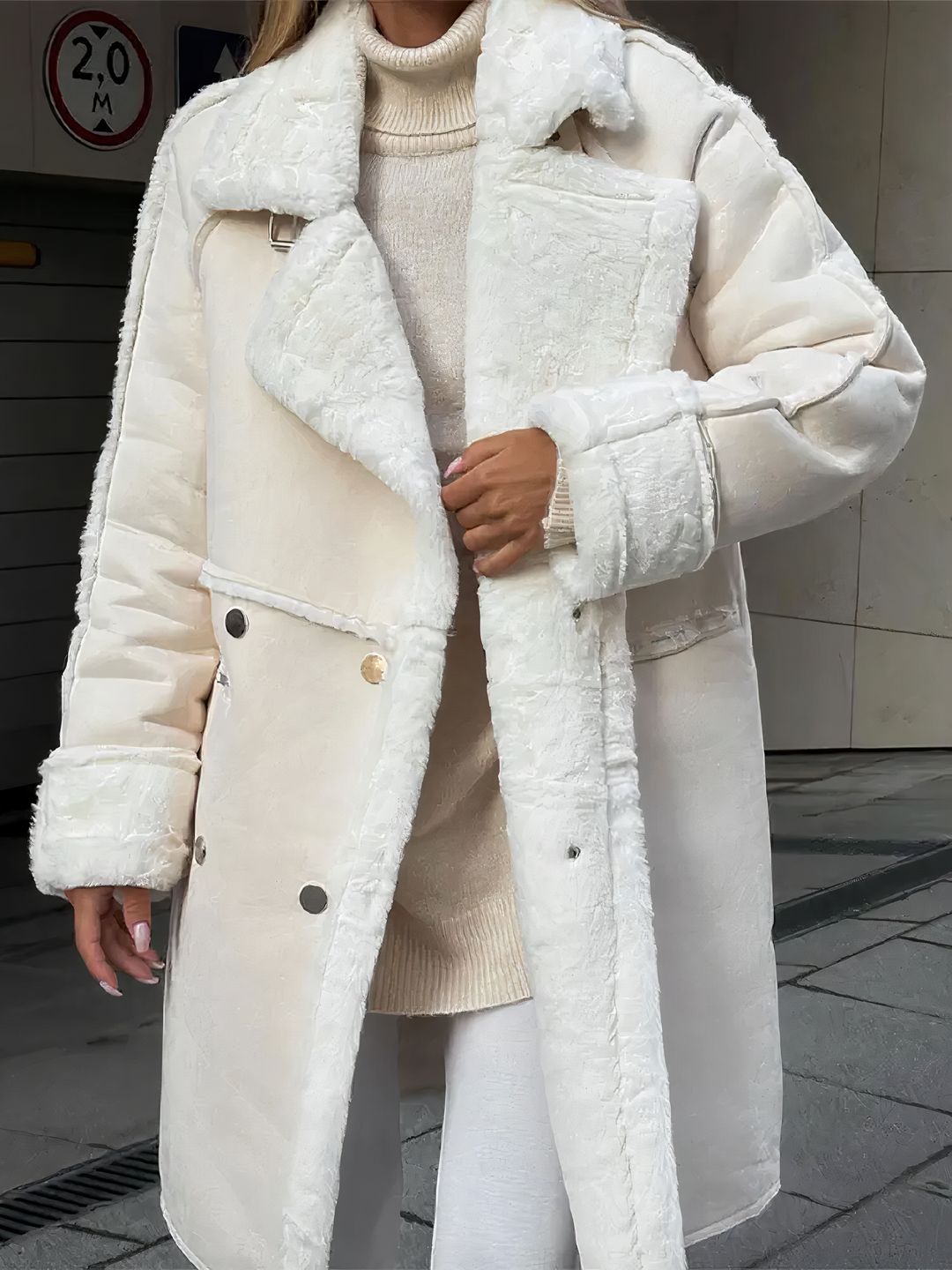 EB | Winddichter Teddy Mantel