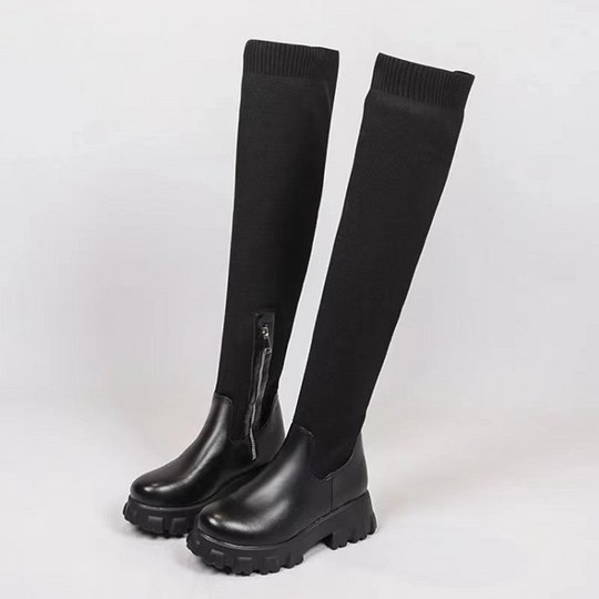 Stilvolle oberschenkelhohe stiefel EB