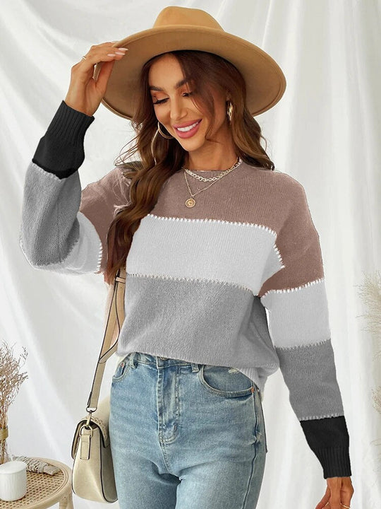 EB | Gestreifter Strickpullover