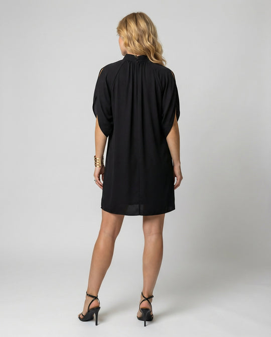 Elegantes Fledermausärmel Kleid Damen | EB