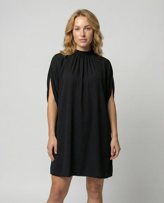 Elegantes Fledermausärmel Kleid Damen | EB