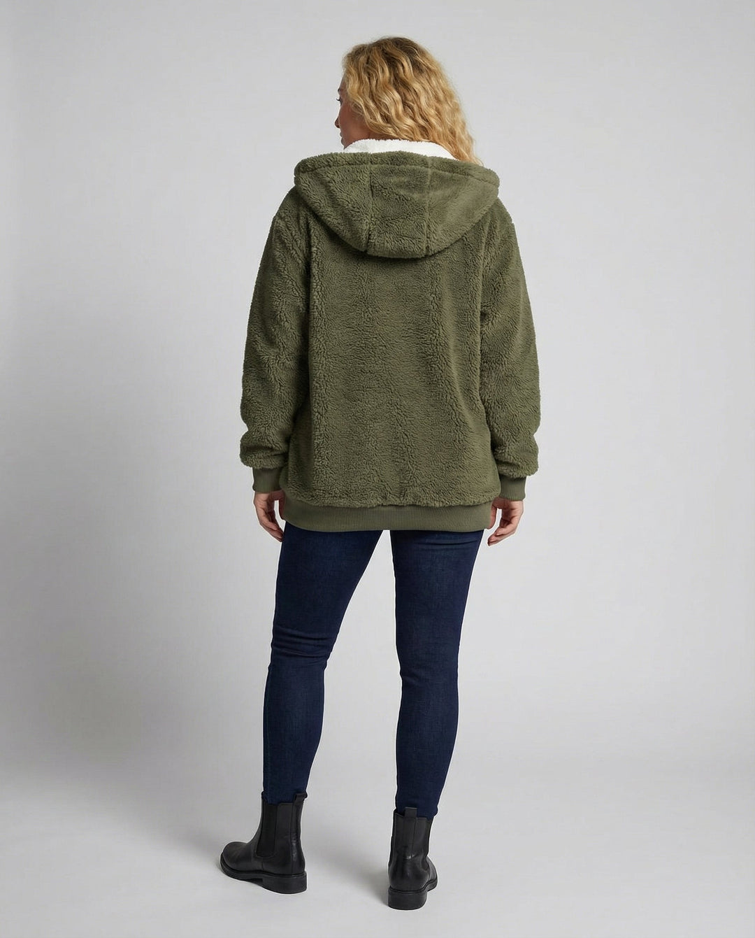 Übergroße Teddyjacke Damen | EB