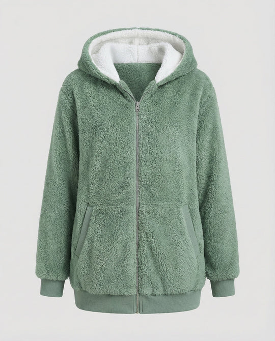 Übergroße Teddyjacke Damen | EB