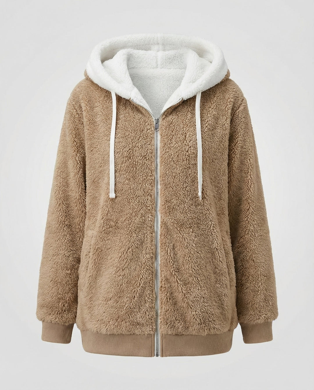 Übergroße Teddyjacke Damen | EB