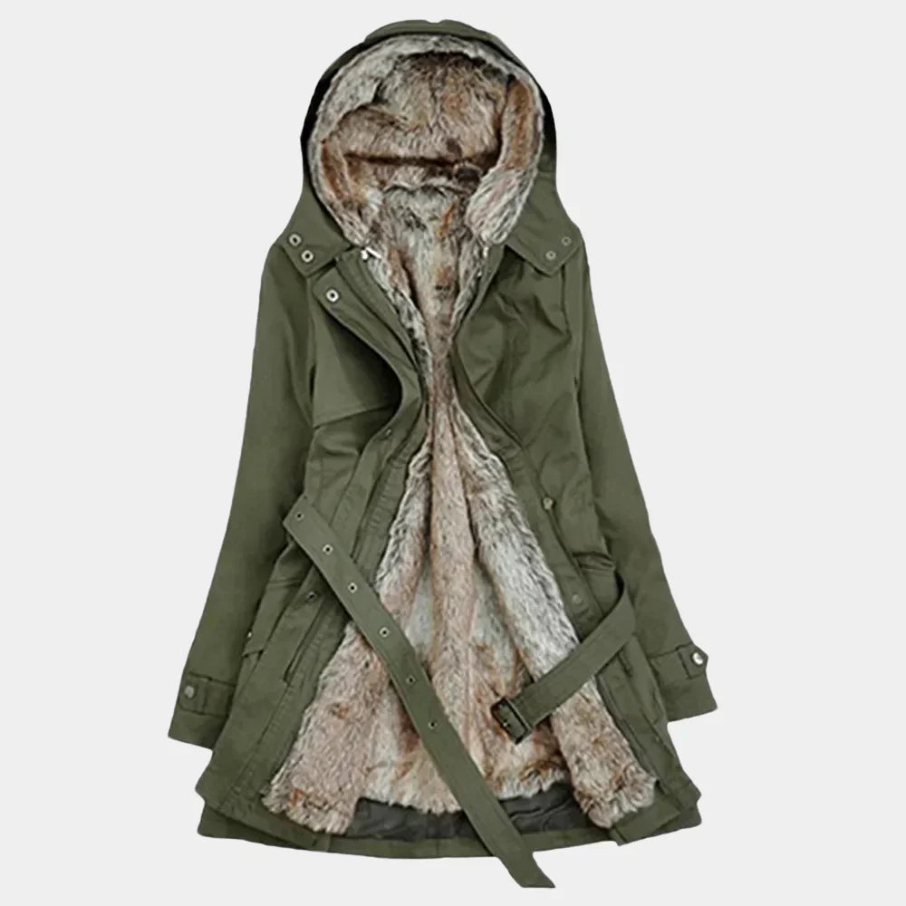 EB | Elegante Damen Parka mit Pelzfutter