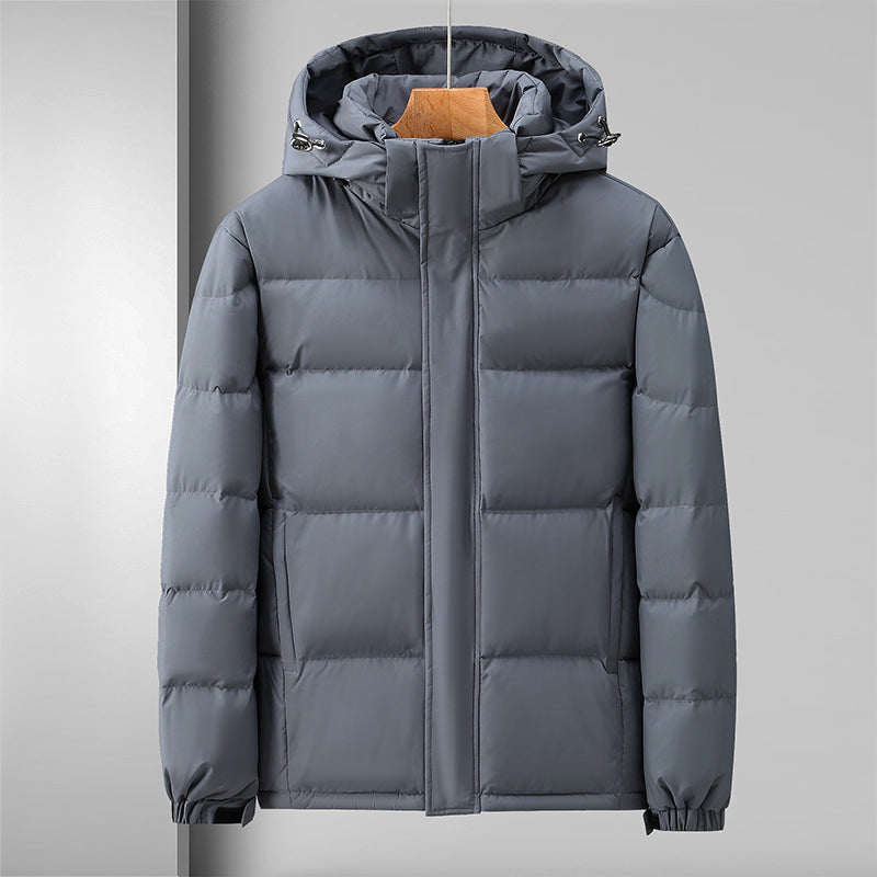 EB | Pufferjacke Winddichtes Steppdesign mit Kapuze und Reißverschluss Leicht und Strapazierfähig