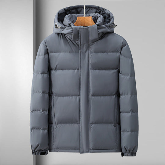 EB | Pufferjacke Winddichtes Steppdesign mit Kapuze und Reißverschluss Leicht und Strapazierfähig