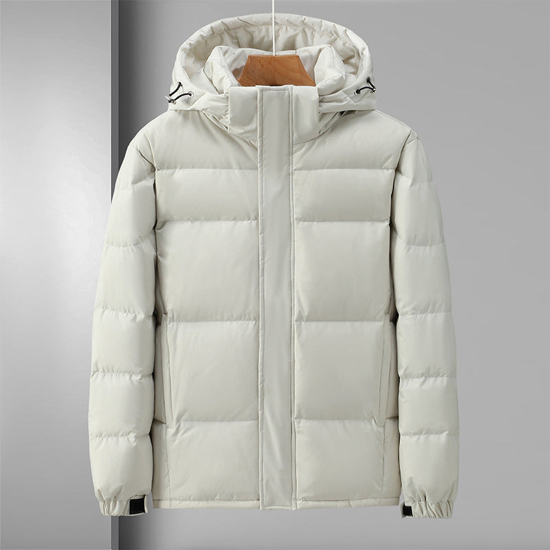 EB | Pufferjacke Winddichtes Steppdesign mit Kapuze und Reißverschluss Leicht und Strapazierfähig