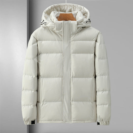 EB | Pufferjacke Winddichtes Steppdesign mit Kapuze und Reißverschluss Leicht und Strapazierfähig