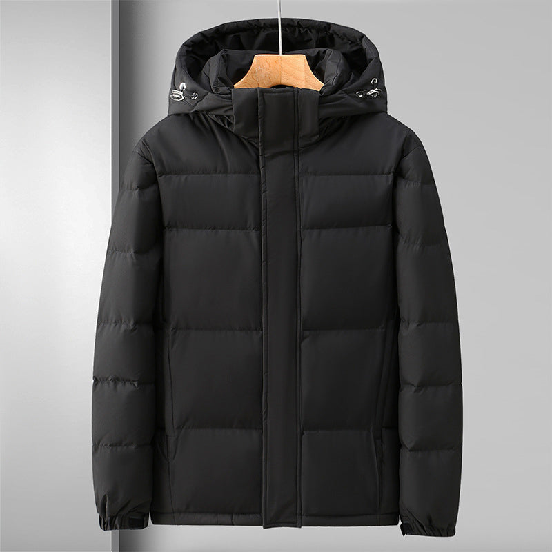 EB | Pufferjacke Winddichtes Steppdesign mit Kapuze und Reißverschluss Leicht und Strapazierfähig