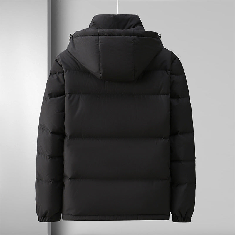 EB | Pufferjacke Winddichtes Steppdesign mit Kapuze und Reißverschluss Leicht und Strapazierfähig