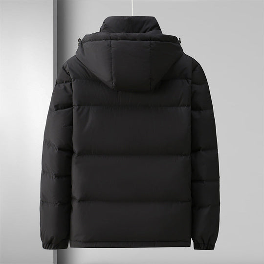 EB | Pufferjacke Winddichtes Steppdesign mit Kapuze und Reißverschluss Leicht und Strapazierfähig